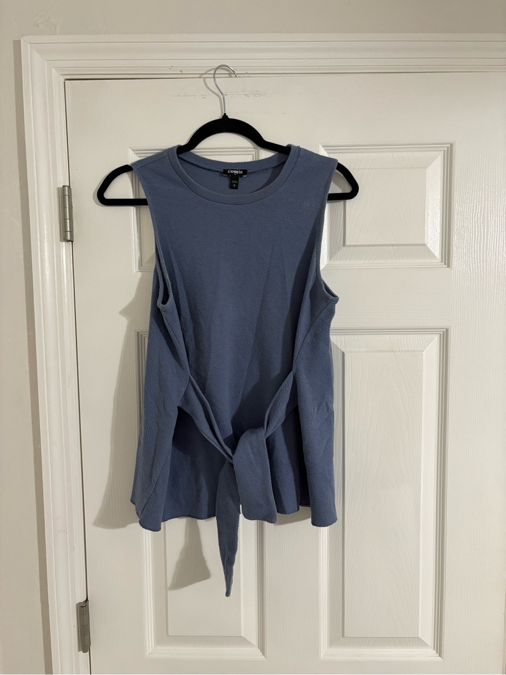 Express Women’s Dusty Blue Tie-Front Tank